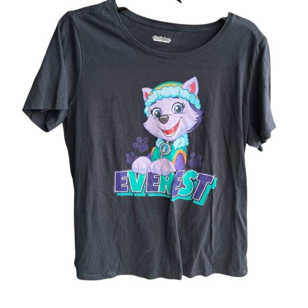 Nickelodeon black Paw Patrol graphic t-shirt Everest girls youth plus sz 1X